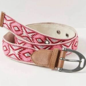 Free People Moving To Mars Handmade Belt Cotton M/L